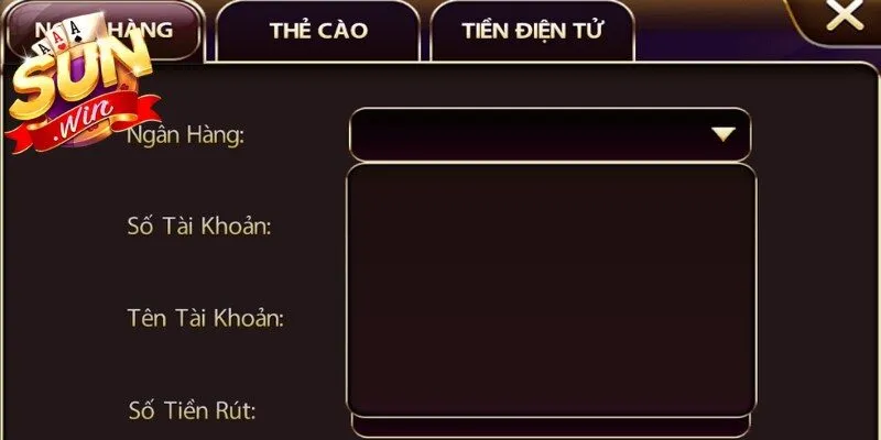 Đảm bảo đủ điều kiện để thực hiện lệnh rút tiền Sunwin một cách suôn sẻ
